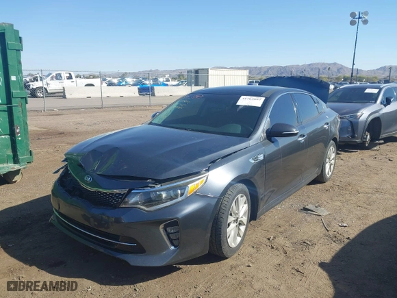 2018 Kia Optima LX with VIN 5XXGT4L34JG244284, listed as a IAAI auction lot 41762097 with NaN miles. Bid and sale history available at carsss.com. Image 16.