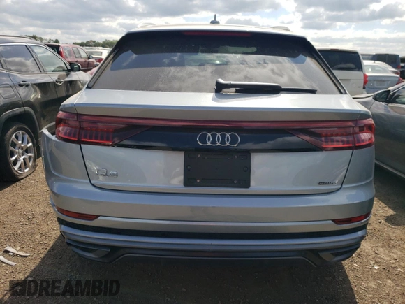 2023 Audi Q8 Premium Plus with VIN WA1EVBF16PD031298, listed as a Copart auction lot 67919624 with 10,073 mi miles and Salvage title. Bid and sale history available at DreamBid. Image 6.