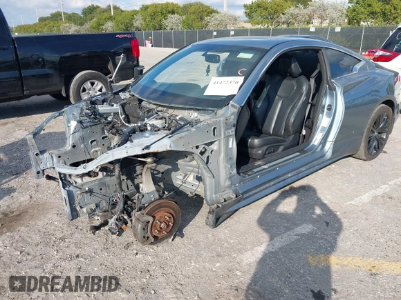 2018 Infiniti Q60 Luxe with VIN JN1EV7EL8JM391379, listed as a IAAI auction lot 41472370 with Not Provided miles and . Bid and sale history available at carsss.com. Image 17.