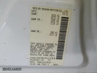 2013 Nissan Altima 2.5 SV with VIN 1N4AL3AP2DN452264, listed as a Copart auction lot 48031185 with 166,042 mi miles and Salvage Title. Bid and sale history available at carsss.com. Image 12.