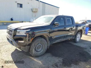 2022 Nissan Frontier S with VIN 1N6ED1EK4NN656008, listed as a Copart auction lot 57946915 with 25,607 mi miles and Salvage title. Bid and sale history available at DreamBid. Image 1.