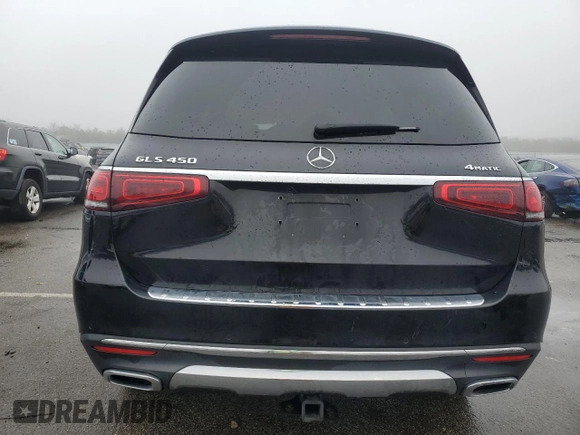 2020 Mercedes-Benz GLS 450 with VIN 4JGFF5KE9LA214882, listed as a Copart auction lot 50508805 with 104,120 mi miles and Salvage Title. Bid and sale history available at DreamBid. Image 6.