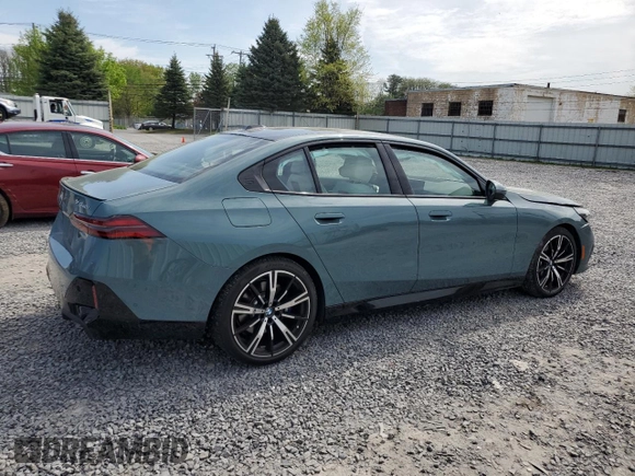 2024 BMW 5 Series 540i xDrive with VIN WBA63FJ03RCR13220, listed as a Copart auction lot 56892445 with Not provided miles and Salvage title. Bid and sale history available at DreamBid. Image 3.