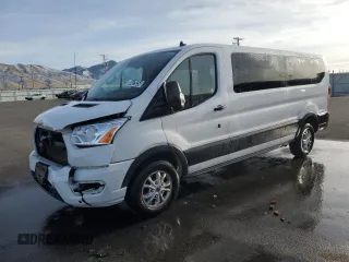 2021 Ford Transit Passenger XL with VIN 1FBAX2Y80MKA15196, listed as a Copart auction lot 88821025 with 67,648 mi miles and Non Repairable. Bid and sale history available at carsss.com. Image 1.