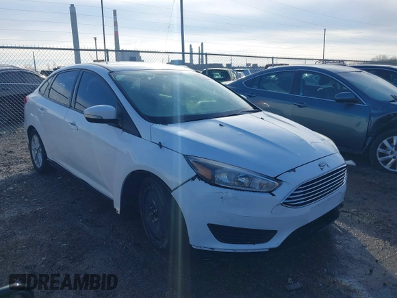2016 Ford Focus SE with VIN 1FADP3F28GL348103, listed as a IAAI auction lot 41185718 with 69,256 mi miles. Bid and sale history available at carsss.com. Image 1.