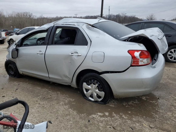 2007 Toyota Yaris with VIN JTDBT923871102095, listed as a Copart auction lot 43607415 with 260,052 mi miles and Non Repairable. Bid and sale history available at carsss.com. Image 2.