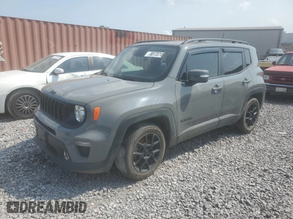 2020 Jeep Renegade Latitude with VIN ZACNJABB0LPM02796, listed as a Copart auction lot 58173715 with Not provided miles and Salvage title. Bid and sale history available at DreamBid. Image 1.