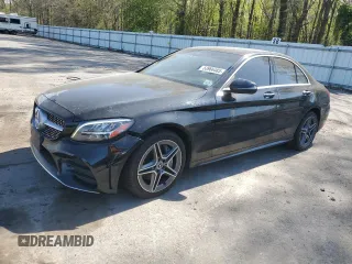 2020 Mercedes-Benz C 300 z VIN WDDWF8EB2LR539386, wystawiony jako Copart lot #53966485 z przebiegiem 61 400 mil mil oraz Szkoda całkowita • Salvage title. Historia ofert i sprzedaży dostępna na DreamBid. Obrazek 1.