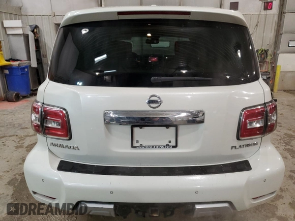 2017 Nissan Armada Platinum with VIN JN8AY2NE1H9707911, listed as a Copart auction lot 46830905 with 131,594 mi miles and Salvage Title. Bid and sale history available at carsss.com. Image 6.
