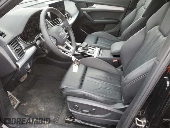 2023 Audi Q5 S line Premium Plus with VIN WA1EAAFY4P2183661, listed as a Copart auction lot 48610815 with 22,414 mi miles and Salvage Title. Bid and sale history available at carsss.com. Image 7.