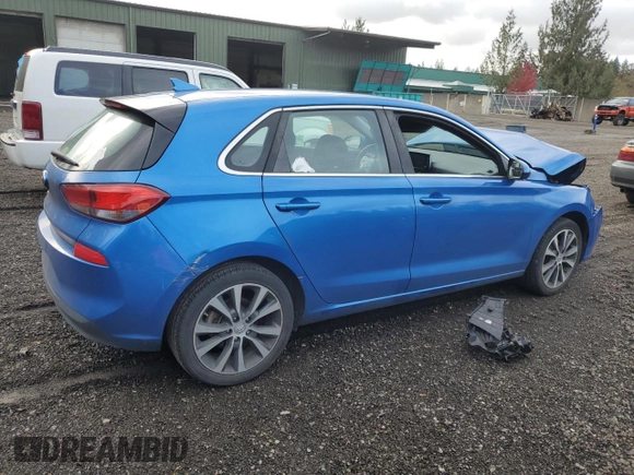 2018 Hyundai Elantra GT with VIN KMHH35LE4JU034043, listed as a Copart auction lot 79347134 with 0 mi miles and Salvage Title. Bid and sale history available at carsss.com. Image 3.