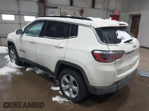 2020 Jeep Compass Latitude with VIN 3C4NJDBB3LT138454, listed as a IAAI auction lot 41614631 with 82,079 mi miles and . Bid and sale history available at DreamBid. Image 3.
