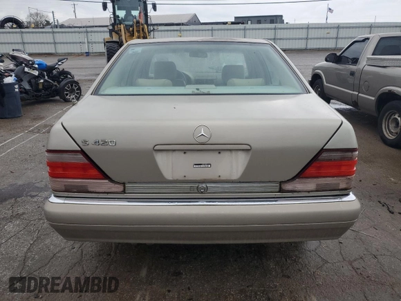 1999 Mercedes-Benz S-Class with VIN WDBGA43G6XA426256, listed as a Copart auction lot 81114194 with 135,960 mi miles and Clean Title. Bid and sale history available at carsss.com. Image 6.
