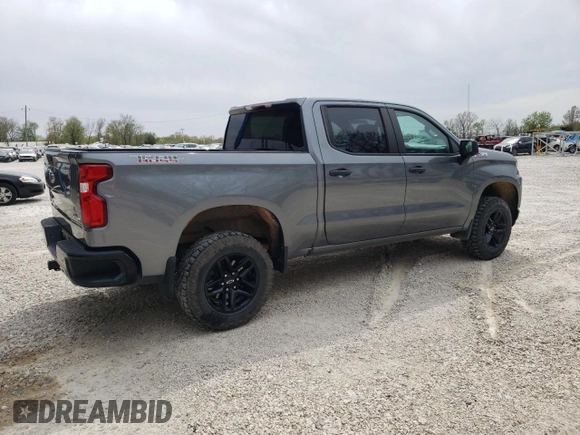 2021 Chevrolet Silverado 1500 Custom Trail Boss with VIN 3GCPYCEF8MG347180, listed as a Copart auction lot 52203695 with 32,187 mi miles and Salvage Title. Bid and sale history available at DreamBid. Image 3.