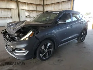 2018 Hyundai Tucson Value with VIN KM8J33A23JU823248, listed as a Copart auction lot 42967005 with 107,295 mi miles and Salvage Title. Bid and sale history available at carsss.com. Image 1.