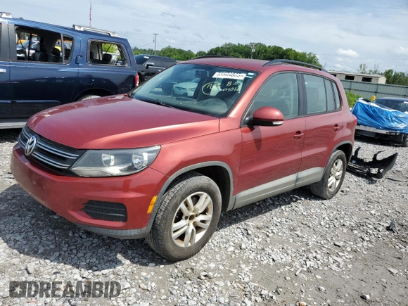2015 Volkswagen Tiguan S z VIN WVGAV7AX4FW023552, wystawiony jako Copart lot #55904805 z przebiegiem 213 510 mil mil oraz Czysty tytuł • Clean title. Historia ofert i sprzedaży dostępna na DreamBid. Obrazek 1.
