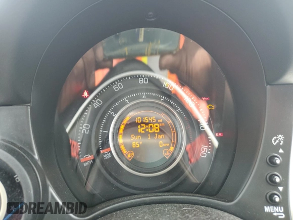 2013 FIAT 500 Abarth with VIN 3C3CFFFH5DT691194, listed as a Copart auction lot 63560255 with 101,545 mi miles and Clean title. Bid and sale history available at DreamBid. Image 9.