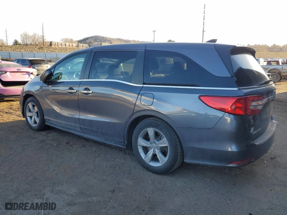 2019 Honda Odyssey EX-L with VIN 5FNRL6H79KB127692, listed as a Copart auction lot 48543635 with 110,844 mi miles and Salvage Title. Bid and sale history available at carsss.com. Image 2.