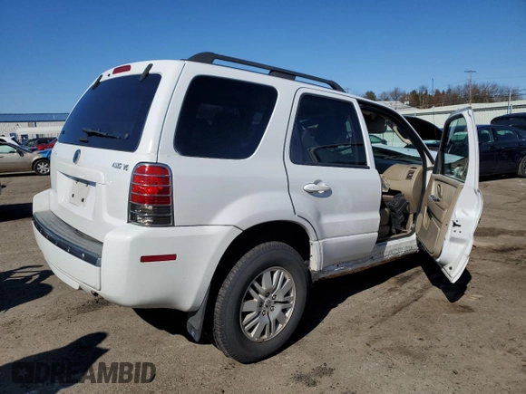2005 Mercury Mariner Luxury z VIN 4M2CU57115DJ01538, wystawiony jako Copart lot #48695925 z przebiegiem Nie podano mil oraz Szkody całkowita. Historia ofert i sprzedaży dostępna na DreamBid. Obrazek 3.