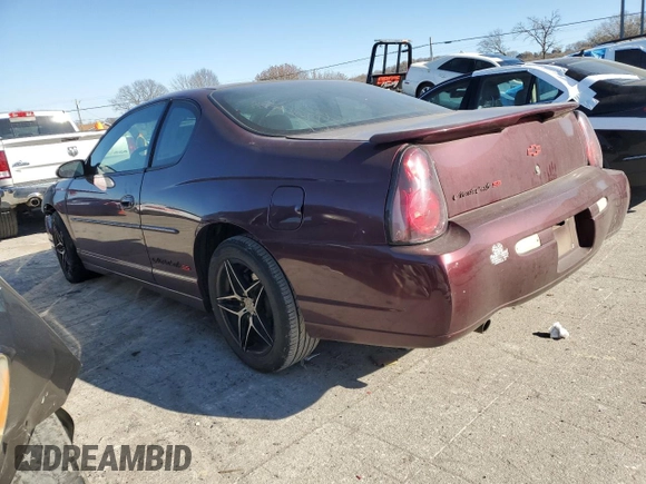2003 Chevrolet Monte Carlo SS with VIN 2G1WX12K239155940, listed as a Copart auction lot 83784274 with Not Provided miles and Salvage Title. Bid and sale history available at carsss.com. Image 2.