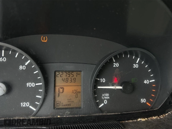 2012 Mercedes-Benz Sprinter Cargo with VIN WD3PE8CB8C5685863, listed as a IAAI auction lot 42204501 with 227,950 mi miles. Bid and sale history available at carsss.com. Image 1.