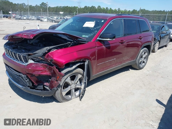 2023 Jeep Grand Cherokee Limited with VIN 1C4RJHBGXPC531390, listed as a IAAI auction lot 42181975 with 21,468 mi miles and . Bid and sale history available at DreamBid. Image 17.