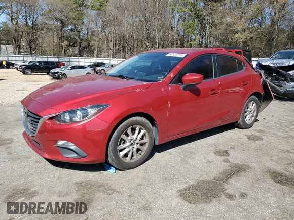 2016 Mazda 3 i Sport with VIN 3MZBM1K73GM258448, listed as a Copart auction lot 50324015 with 90,100 mi miles and Salvage Title. Bid and sale history available at DreamBid. Image 1.