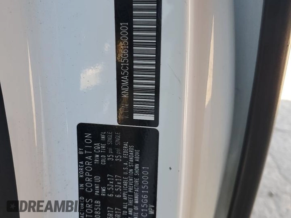 2016 Kia Sedona L with VIN KNDMA5C15G6150001, listed as a Copart auction lot 44647655 with 111,220 mi miles and Salvage Title. Bid and sale history available at carsss.com. Image 13.
