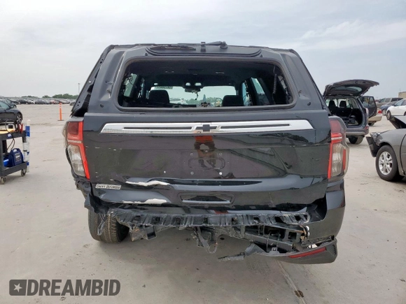 2023 Chevrolet Tahoe Commercial with VIN 1GNSCLED7PR428027, listed as a Copart auction lot 56738455 with 6,599 mi miles and Salvage title. Bid and sale history available at DreamBid. Image 6.