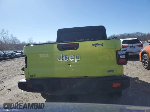 2023 Jeep Gladiator Overland z VIN 1C6HJTFG9PL547578, wystawiony jako Copart lot #47018785 z przebiegiem 36 010 mil mil oraz Szkoda całkowita • Salvage title. Historia ofert i sprzedaży dostępna na DreamBid. Obrazek 6.
