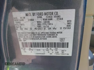 2010 Mercury Mariner с VIN 4M2CN8BG3AKJ01945, выставлен на аукционе IAAI как лот 42025848 с пробегом 124 617 миль миль и . История ставок и продаж доступна на DreamBid. Изображение 9.