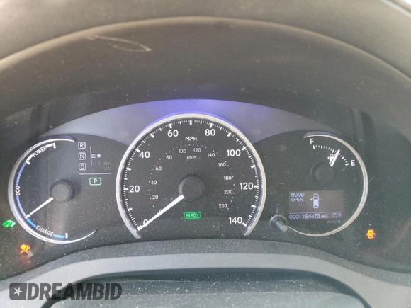 2012 Lexus CT 200h with VIN JTHKD5BH6C2096446, listed as a Copart auction lot 55121715 with 184,473 mi miles and Clean Title. Bid and sale history available at carsss.com. Image 9.