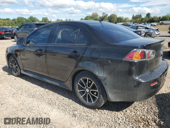 2017 Mitsubishi Lancer ES with VIN JA32U2FU0HU009237, listed as a Copart auction lot 73385144 with 99,490 mi miles and Salvage Title. Bid and sale history available at carsss.com. Image 2.