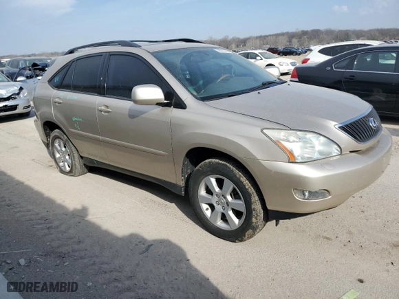 2004 Lexus RX 330 with VIN JTJHA31U040031948, listed as a Copart auction lot 50925395 with 230,974 mi miles and Salvage Title. Bid and sale history available at carsss.com. Image 4.