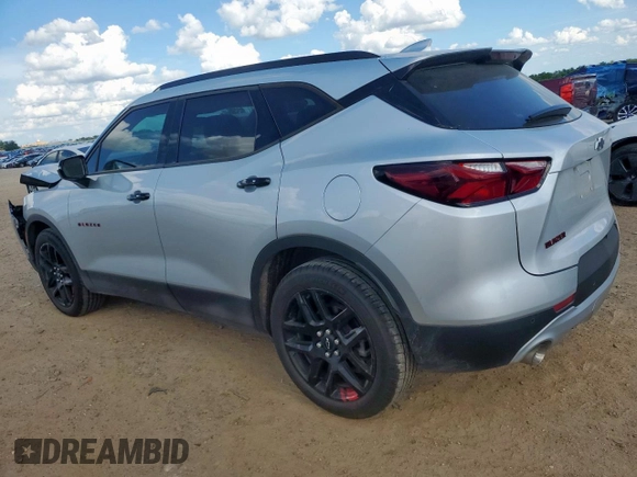 2020 Chevrolet Blazer LT with VIN 3GNKBCRS9LS654623, listed as a Copart auction lot 62659195 with 41,682 mi miles and Salvage title. Bid and sale history available at DreamBid. Image 2.