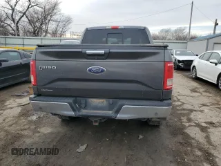2017 Ford F-150 XL with VIN 1FTEW1EF4HFA35348, listed as a Copart auction lot 45012045 with 181,456 mi miles and Salvage Title. Bid and sale history available at carsss.com. Image 6.