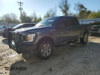 2018 Ford F-150 XL with VIN 1FTEW1E54JKF87680, listed as a Copart auction lot 49551715 with 144,495 mi miles and Non Repairable. Bid and sale history available at carsss.com. Image 1.