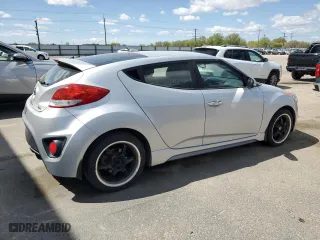 2016 Hyundai Veloster Turbo with VIN KMHTC6AE1GU263159, listed as a Copart auction lot 53990535 with 116,151 mi miles and Clean Title. Bid and sale history available at carsss.com. Image 3.
