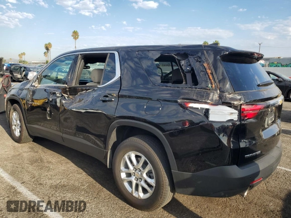 2022 Chevrolet Traverse LS with VIN 1GNERLKW2NJ130336, listed as a Copart auction lot 69991994 with 51,202 mi miles and Salvage Title. Bid and sale history available at carsss.com. Image 2.
