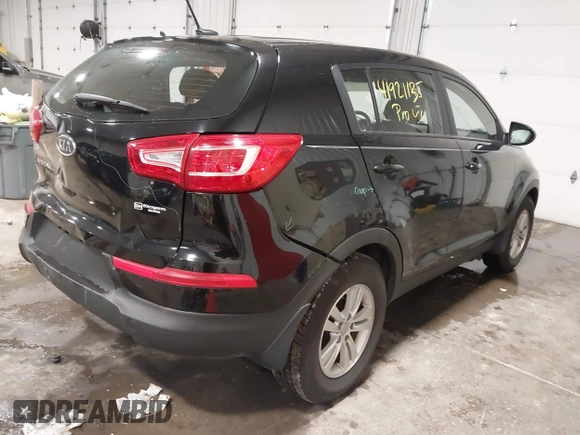 2012 Kia Sportage LX with VIN KNDPB3A21C7188940, listed as a IAAI auction lot 41921135 with 155,719 mi miles. Bid and sale history available at carsss.com. Image 4.