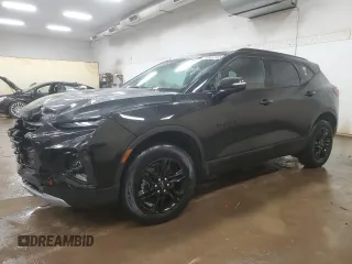 2022 Chevrolet Blazer LT with VIN 3GNKBCR45NS177953, listed as a Copart auction lot 50884165 with 24,845 mi miles and Salvage title. Bid and sale history available at DreamBid. Image 1.