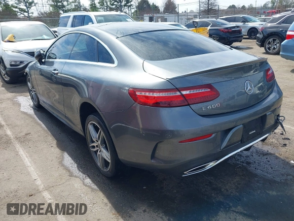 2018 Mercedes-Benz E-Class E 400 with VIN WDD1J6FB3JF018946, listed as a IAAI auction lot 41532585 with 75,213 mi miles. Bid and sale history available at carsss.com. Image 3.