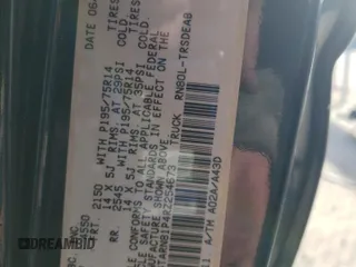 1994 Toyota Pickup DLX z VIN 4TARN81P4RZ254673, wystawiony jako Copart lot #41384465 z przebiegiem 181 534 mil mil oraz Szkoda całkowita • Salvage title. Historia ofert i sprzedaży dostępna na DreamBid. Obrazek 12.