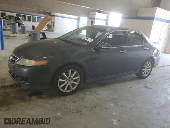 2008 Acura TSX Nav with VIN JH4CL96918C010219, listed as a Copart auction lot 62650535 with 177,732 mi miles and Salvage title. Bid and sale history available at DreamBid. Image 1.