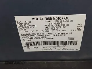 2018 Ford Explorer Limited z VIN 1FM5K7F82JGC64878, wystawiony jako IAAI lot #41293993 z przebiegiem 63 577 mil mil oraz . Historia ofert i sprzedaży dostępna na DreamBid. Obrazek 9.