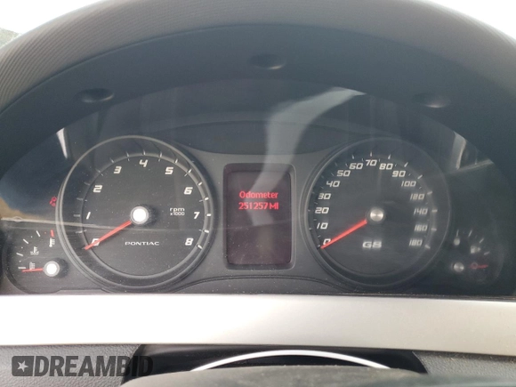 2009 Pontiac G8 with VIN 6G2ER57759L156372, listed as a Copart auction lot 81304054 with 251,257 mi miles and Salvage Title. Bid and sale history available at carsss.com. Image 9.
