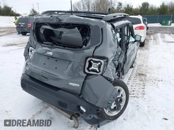 2021 Jeep Renegade Latitude with VIN ZACNJDB12MPN30483, listed as a IAAI auction lot 41619532 with Not Provided miles and . Bid and sale history available at DreamBid. Image 4.