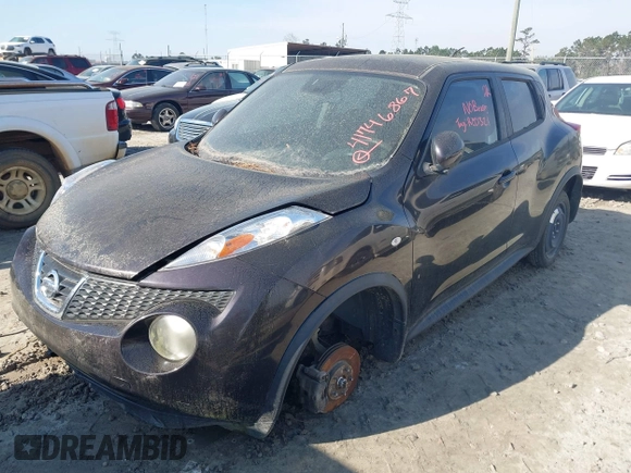 2014 Nissan Juke S with VIN JN8AF5MRXET359309, listed as a IAAI auction lot 41746867 with 1 mi miles. Bid and sale history available at carsss.com. Image 2.