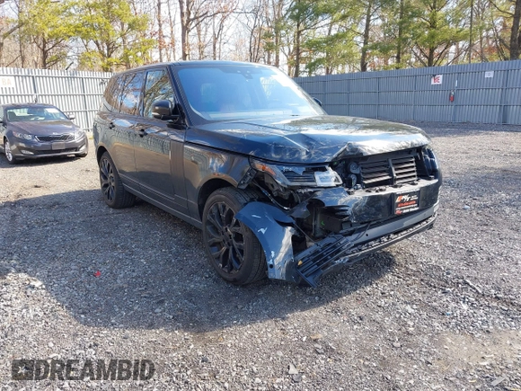2019 Land Rover Range Rover HSE with VIN SALGS2SV6KA567560, listed as a IAAI auction lot 41728822 with 58,448 mi miles and . Bid and sale history available at DreamBid. Image 1.