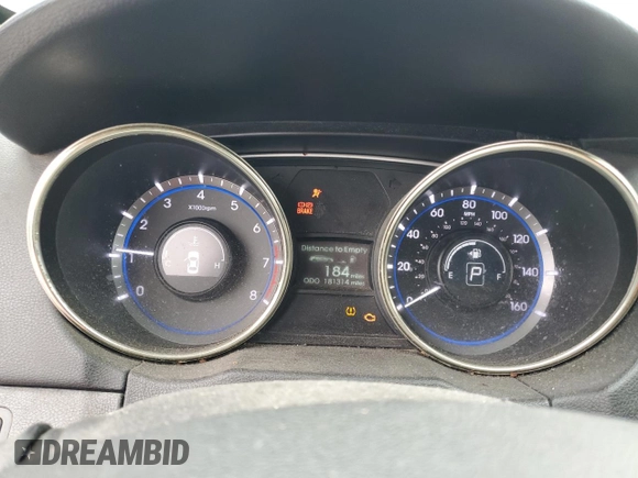2012 Hyundai Sonata GLS with VIN 5NPEB4ACXCH394825, listed as a Copart auction lot 53689925 with 181,314 mi miles and Clean Title. Bid and sale history available at carsss.com. Image 9.